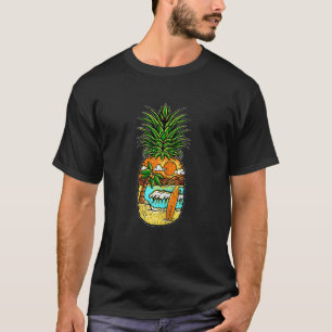 Camiseta Chaleco gráfico de playa de piña para mujeres 