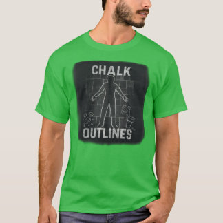 Camiseta Chalk Outlines Renegade Merch Hi Ren Gill Lyrics M