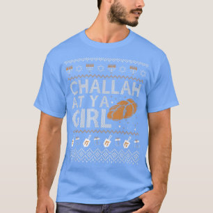 Camiseta Challah En Ya Chica Hanukkah Menorah