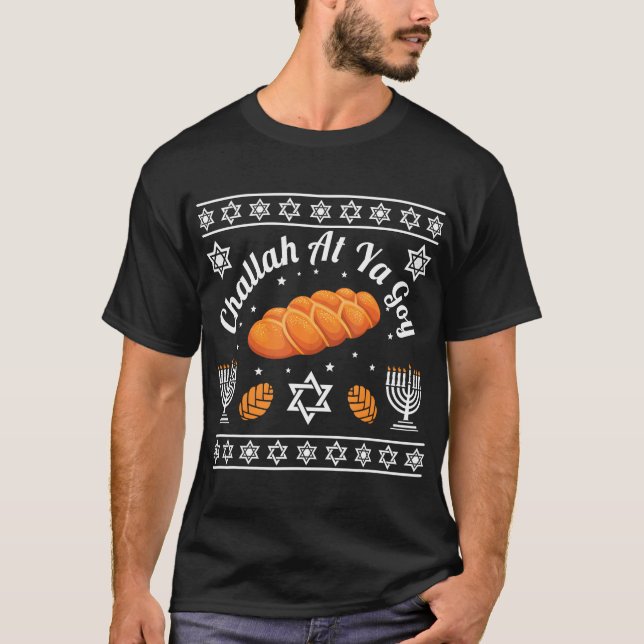 Camiseta Challah En Ya Goy Hanukkah (Anverso)
