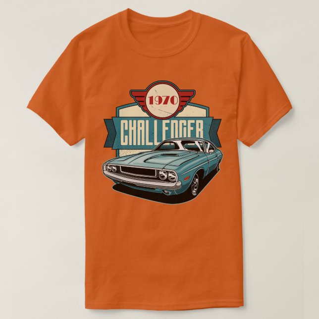 Camiseta Challenger de Dodge 1970 (Diseño del anverso)