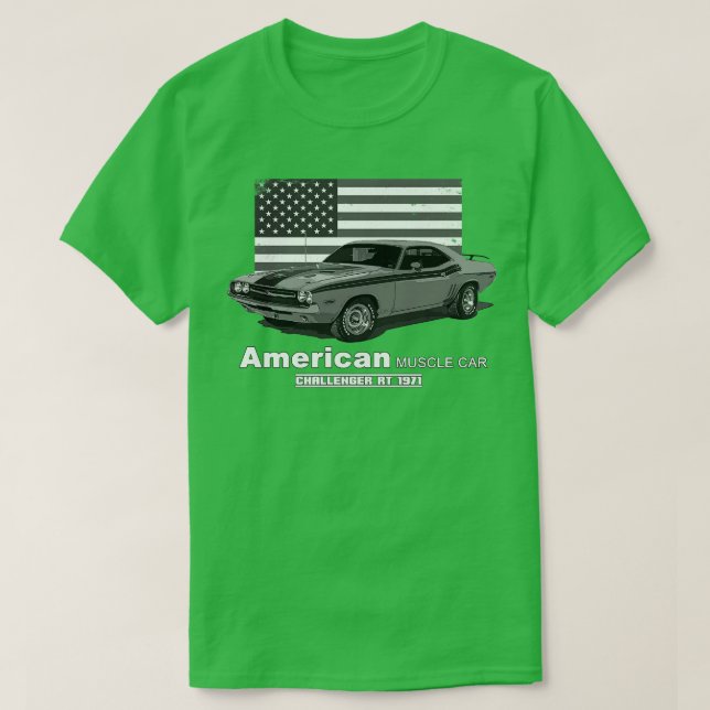 Camiseta Challenger RT El oro es el músculo americano de lo (Diseño del anverso)