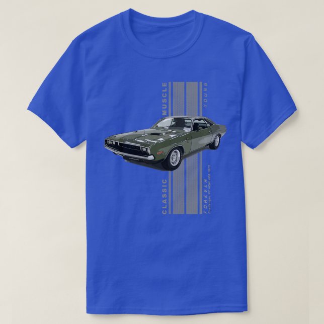 Camiseta Challenger RT HEMI Clásico Coches Musculares Estad (Diseño del anverso)