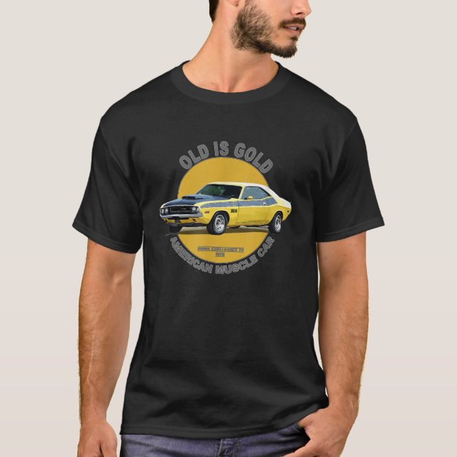 Camiseta Challenger TA American Muscle Car 60 años 70 (Anverso)