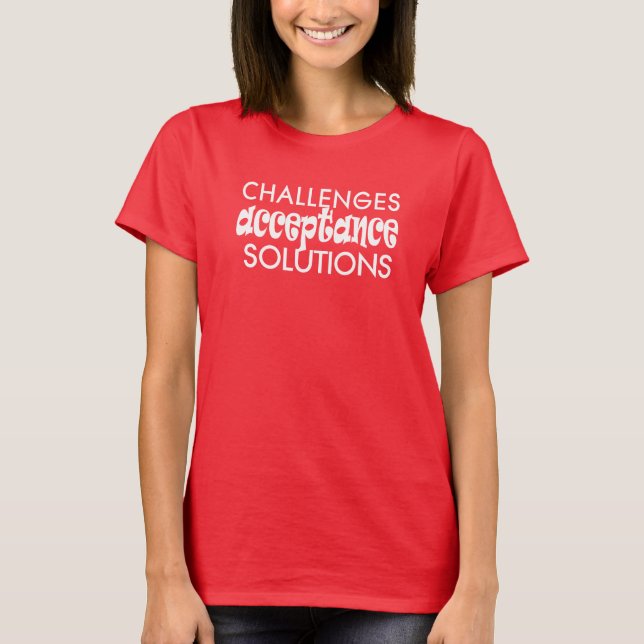 Camiseta challenges acceptance solutions t-shirt 25 (Anverso)