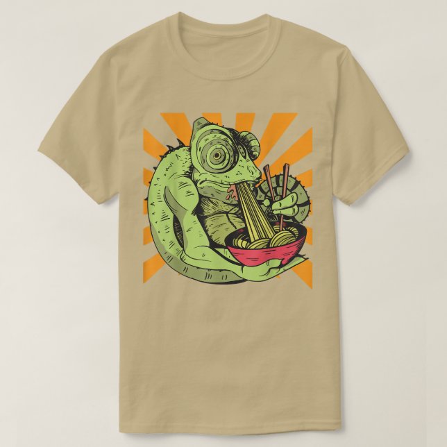 Camiseta Chamaleon Ramen Noodles (Diseño del anverso)