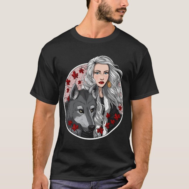 Camiseta Chamán lobo (Anverso)