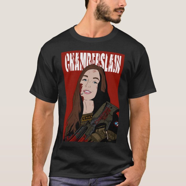 Camiseta Chamberlain Chamberslain. Emma, Héroe de Badass Ac (Anverso)