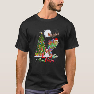 Camiseta Chameleon Animal Merry Christmas Animal Lover