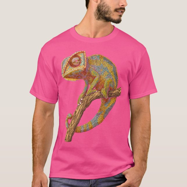 Camiseta Chameleon Animal Motif Artwork Chameleon (Anverso)