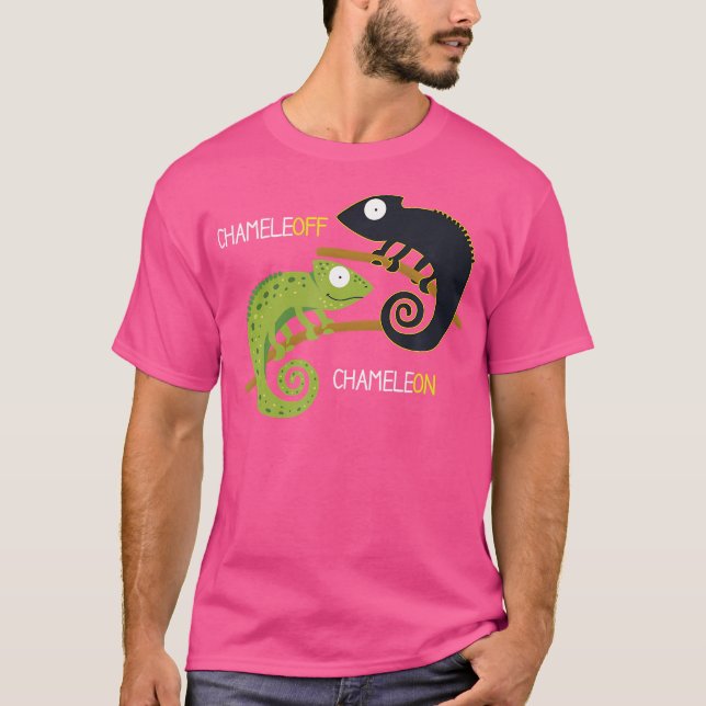 Camiseta Chameleon Chameleoff I Reptile Lizard Terrarium Pe (Anverso)