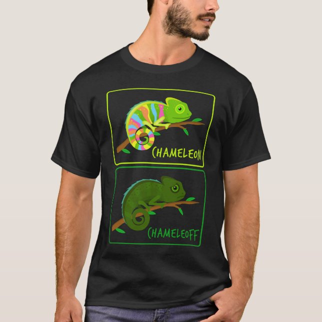 Camiseta Chameleon Chameleoff Lizard Reptiles (Anverso)