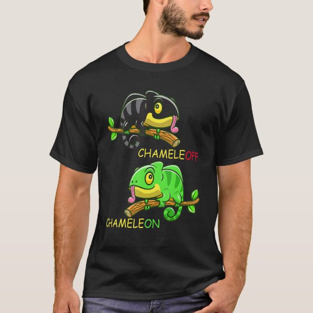 Camiseta Chameleon Chameleon Lizard Chiste Reptiles (Anverso)