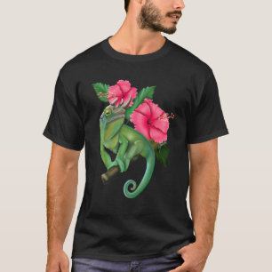 Camiseta Chameleon de Jackson con Hibiscus