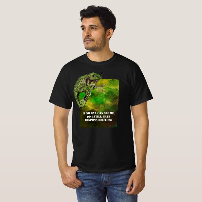 Camiseta Chameleon de Responsabilidades Invisibles (Anverso completo)