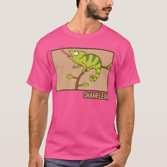 Camiseta Chameleon Doodle Chanzi Hanzi Cham con velo (Anverso)