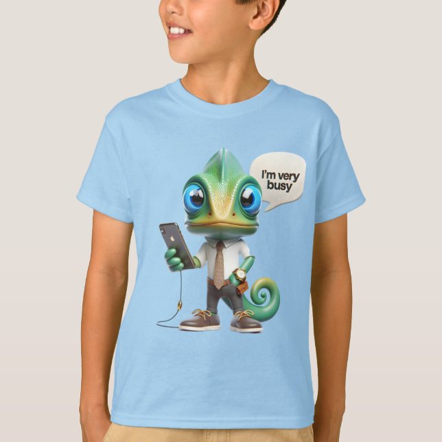 Camiseta Chameleon en un empate (Anverso)