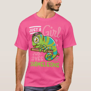 Camiseta Chameleon Es Sólo Un Chica Que Ama A Los Chameleon
