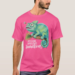 Camiseta Chameleon Es Sólo Un Chica Que Ama A Los Chameleon