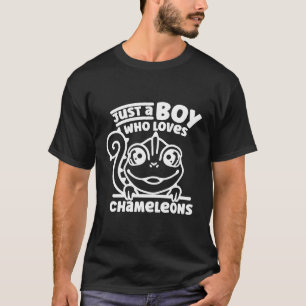 Camiseta Chameleon Es Solo Un Niño Que Ama A Chameleons Liz
