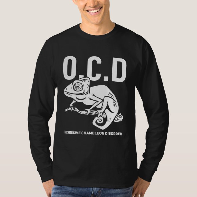 Camiseta Chameleon  Green Lizard Reptile (Anverso)