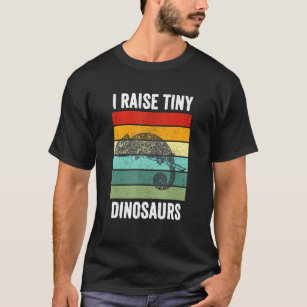 Camiseta Chameleon I Raise Tiny Dinosaurs Retro Sunset Vint