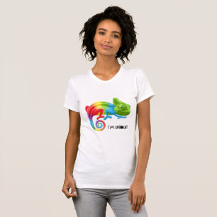 Camiseta Chameleon I'm Unique de Mujer - Vibrante