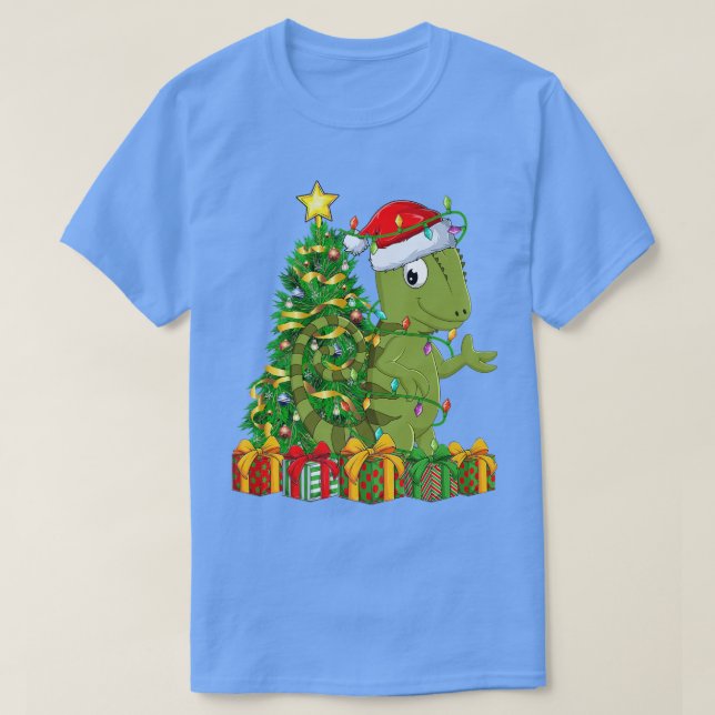 Camiseta Chameleon Lighting Xmas Tree Matching Chameleon Ch (Diseño del anverso)