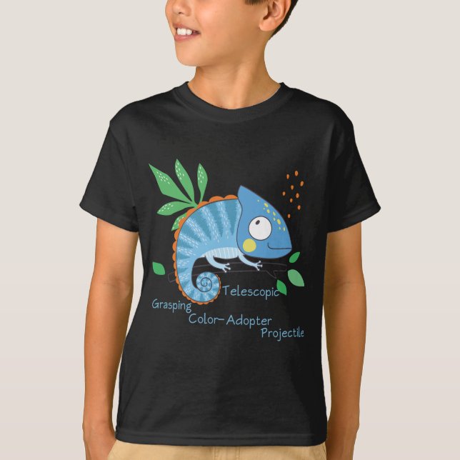 Camiseta Chameleon - Lizard de color - Educar (Anverso)