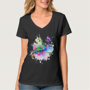 Camiseta Chameleon Lizard Rainbow Heart Love Glasses Sungla