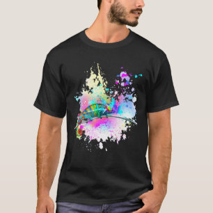 Camiseta Chameleon Lizard Rainbow Heart Love Glasses Sungla