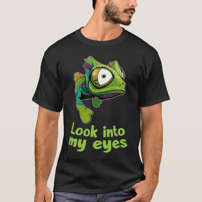 Camiseta Chameleon  Look Itno My Eyes Chamaeleonidae  1 (Anverso)