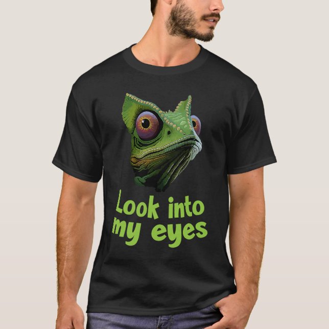 Camiseta Chameleon  Look Itno My Eyes Chamaeleonidae  3 (Anverso)