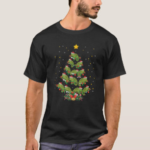 Camiseta Chameleon Lover Árbol de Navidad Santa Hat Chamel