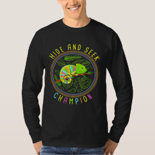 Camiseta Chameleon Oculta Y Busca Reptiles Campeones