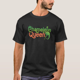 Camiseta Chameleon Reina Chameleon Mamá Lizard Reptile