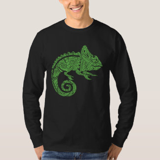 Camiseta Chameleon Reptile Animal Aztec Maya Maori Tribal P