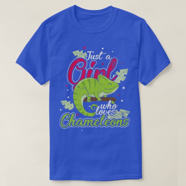Camiseta Chameleon Reptile Chica Retro Chameleons (Diseño del anverso)
