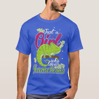 Camiseta Chameleon Reptile Chica Retro Chameleons