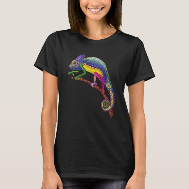 Camiseta Chameleon Reptile Keeper Herpetologist Animal (Anverso)