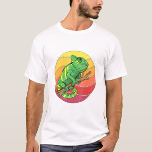 Camiseta Chameleon Retro Sunset Chameleons
