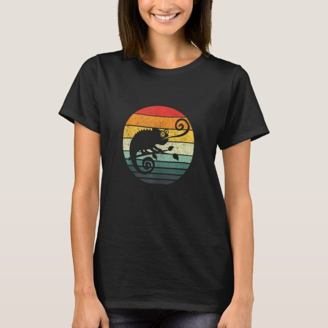 Camiseta Chameleon Retro Sunset Vintage (Anverso)