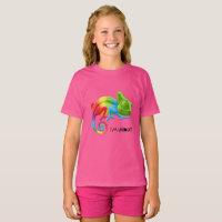 Camiseta Chameleon Única para Chicas - Lluvia Vibr