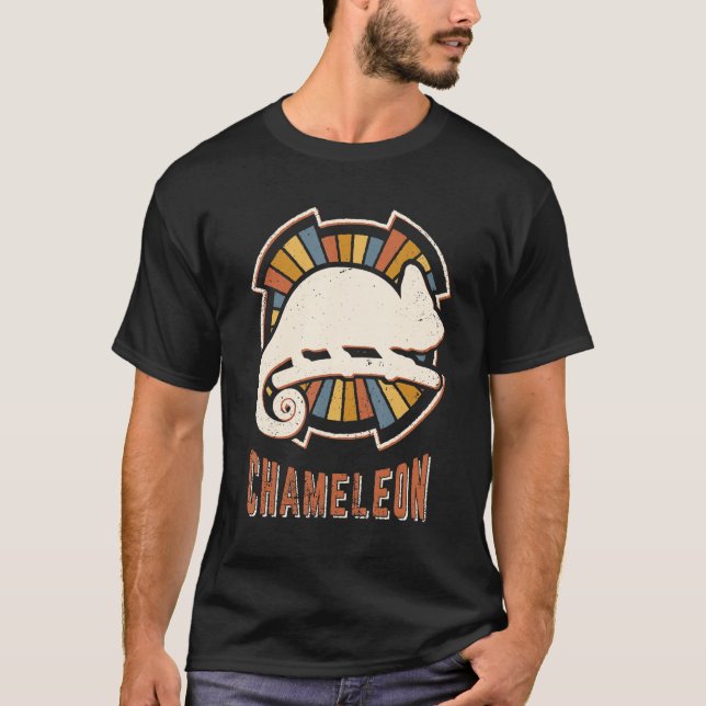 Camiseta Chameleon Vintage Classic Retro Amor animal (Anverso)