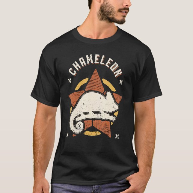 Camiseta Chameleon Vintage Retro Classic Animal (Anverso)