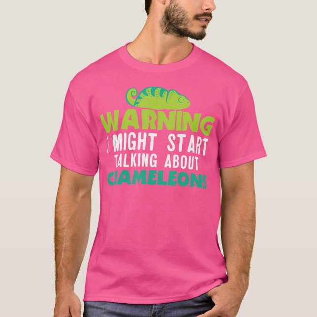Camiseta Chameleons Chiste Geckos Lizard Reptile Chameleon (Anverso)