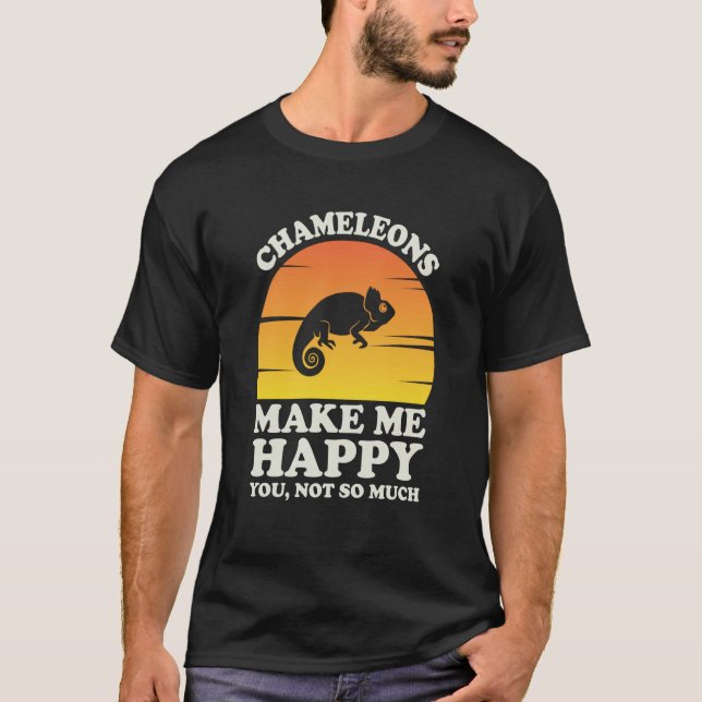 Camiseta Chameleons Make Me Happy Chameleon Clothes Chamele (Anverso)