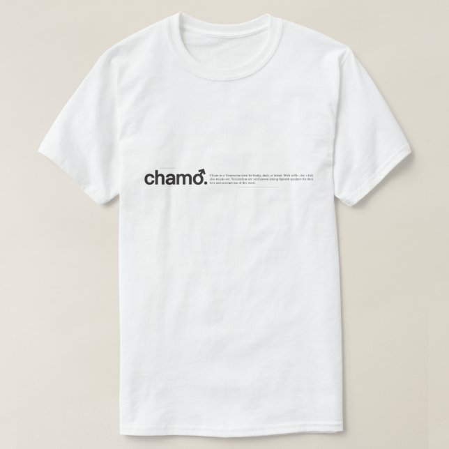 Camiseta Chamo T-Shirt (Diseño del anverso)