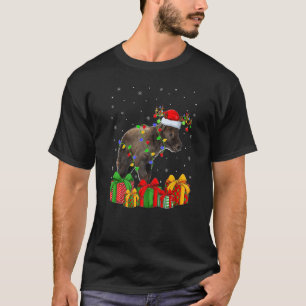 Camiseta Chamois  Xmas Holiday Santa Chamois Christmas Tree