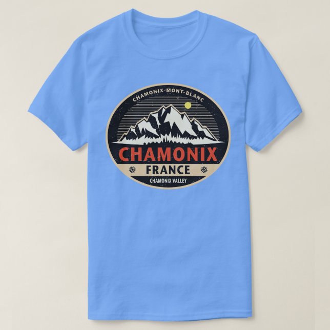 Camiseta Chamonix Francia 1 (Diseño del anverso)